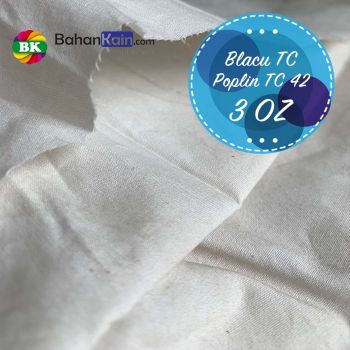 Kain Blacu TC Poplin 3 Oz Lebar 120 cm